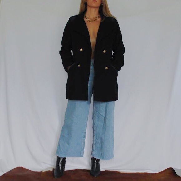 Black Vince Camuto Pea Coat